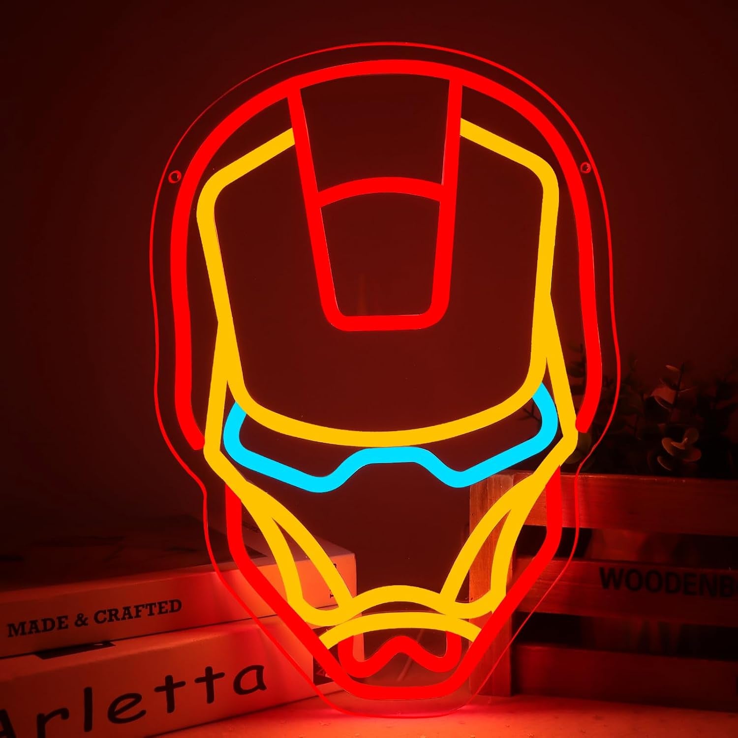 Anime Theme Cartoon LED Neon Sign for Wall Decor, Dimmable Anime Light up Display, Kids Bedroom Game Room Decoration (Spider)