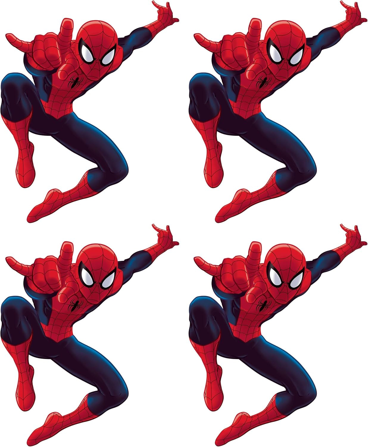 Marvel Ultimate Spider-Man Giant Peel and Stick Wall Decals by , RMK4831GM, Red, Blue, Yellow