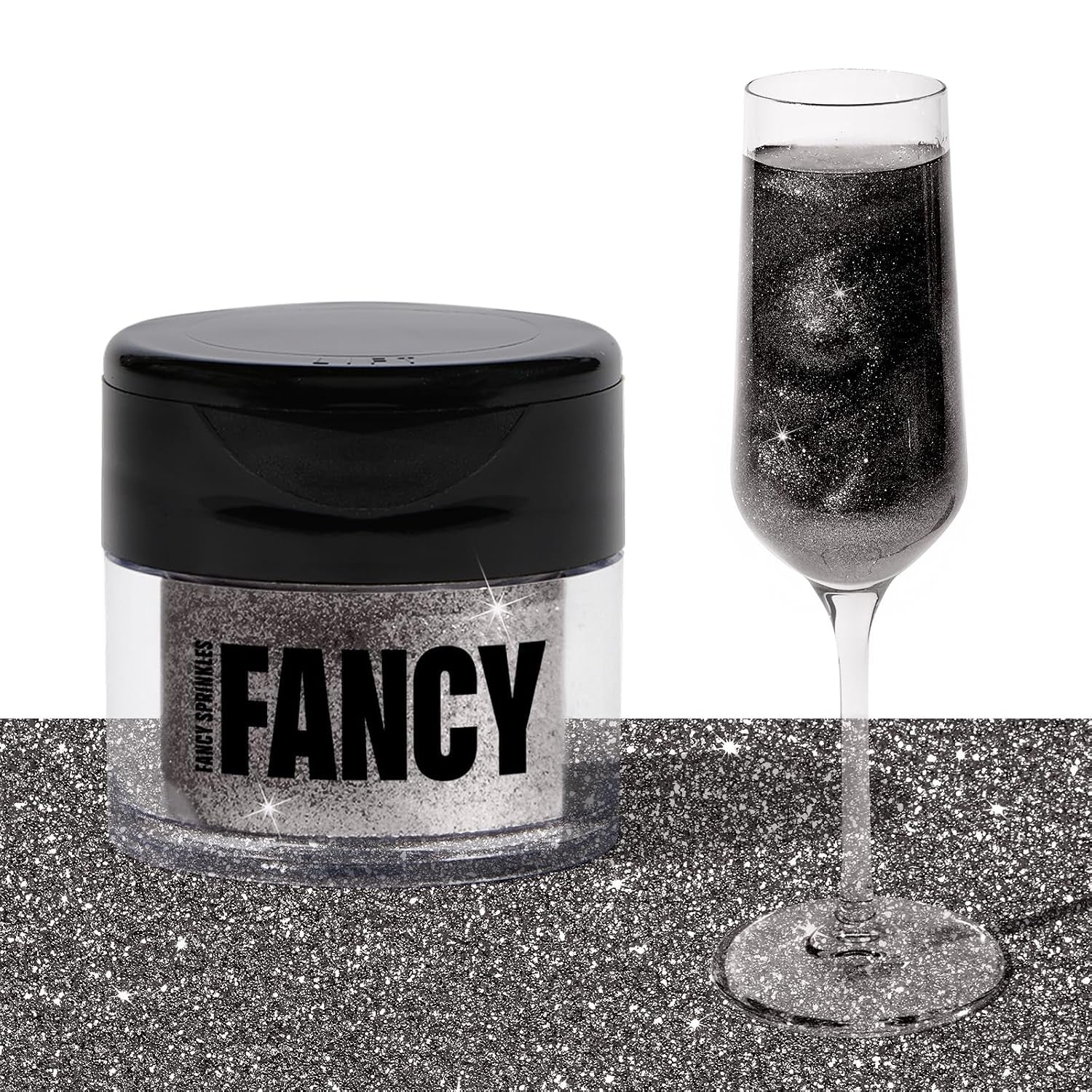 Madame Claus Edible Glitter Set 3 Jars 4Gm Each | Ruby Red, Diamond White & Emerald Green | for Drinks, Cocktails & Cake Decorating | Vegan, Gluten Free | Christmas Gift