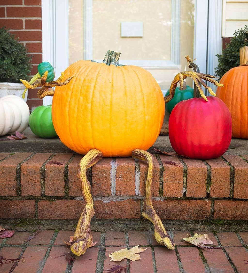 Set of 4 Bendable Pumpkin Arms and Legs | Twisting Vines for Halloween Pumpkin Carving DIY Crafts for Kids | Includes 2 Arms and 2 Legs | Outdoor & Indoor Halloween Decorations