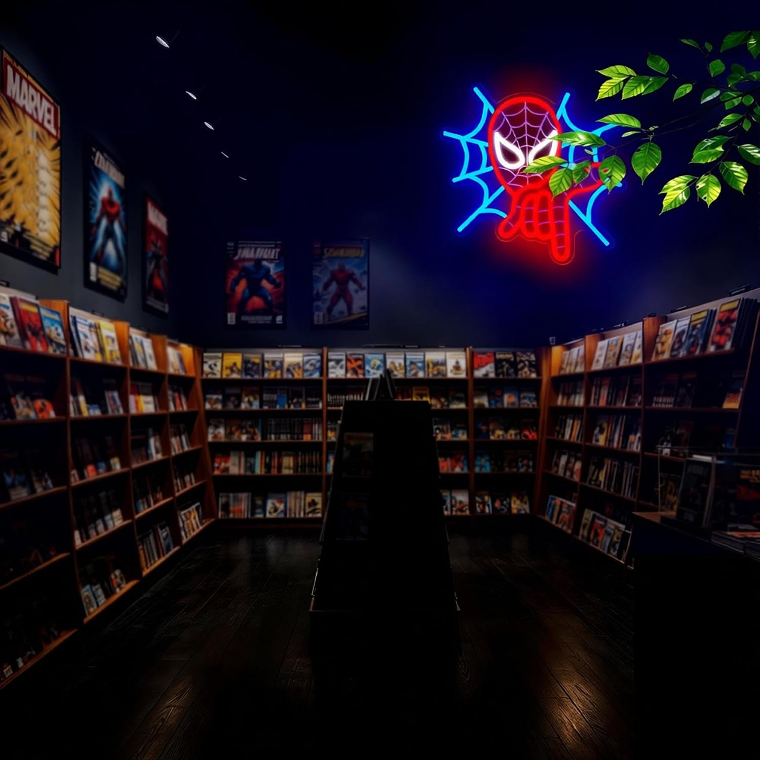 Spider Neon Sign for Wall Decor Anime Led Neon Light for Man Cave | Fans Birthday Cartoon Gifts,5V USB Powered,Gamer Bedroom,Movie Fans Room Decor, Teen Boys,Comic Shop Wall Art,14.1*11.3In