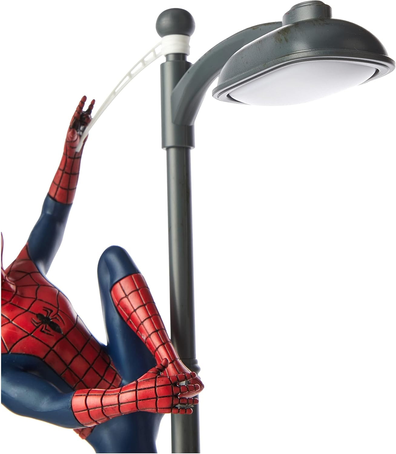 Spiderman Desk Lamp - Officially Licensed Disney Table Light, Marvel Streetlight Spider Man Spotlight, Gift for Multiverse Fans