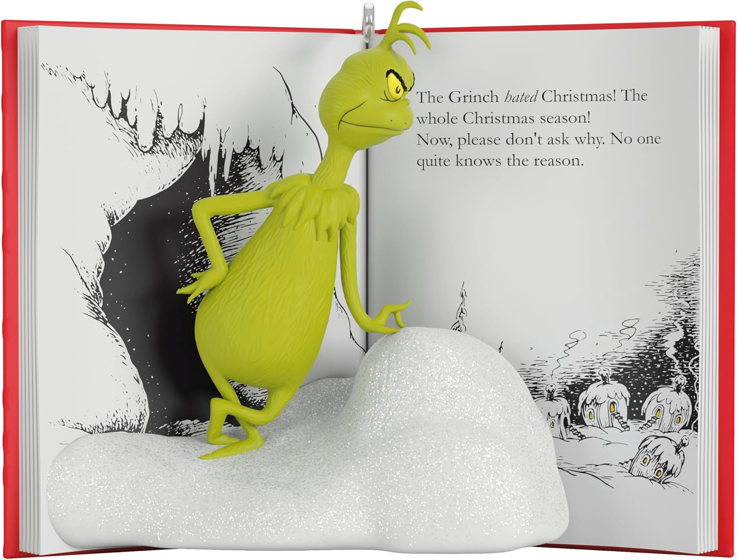 Dr. Seuss Christmas Ornament (A Sour, Grinchy Frown)