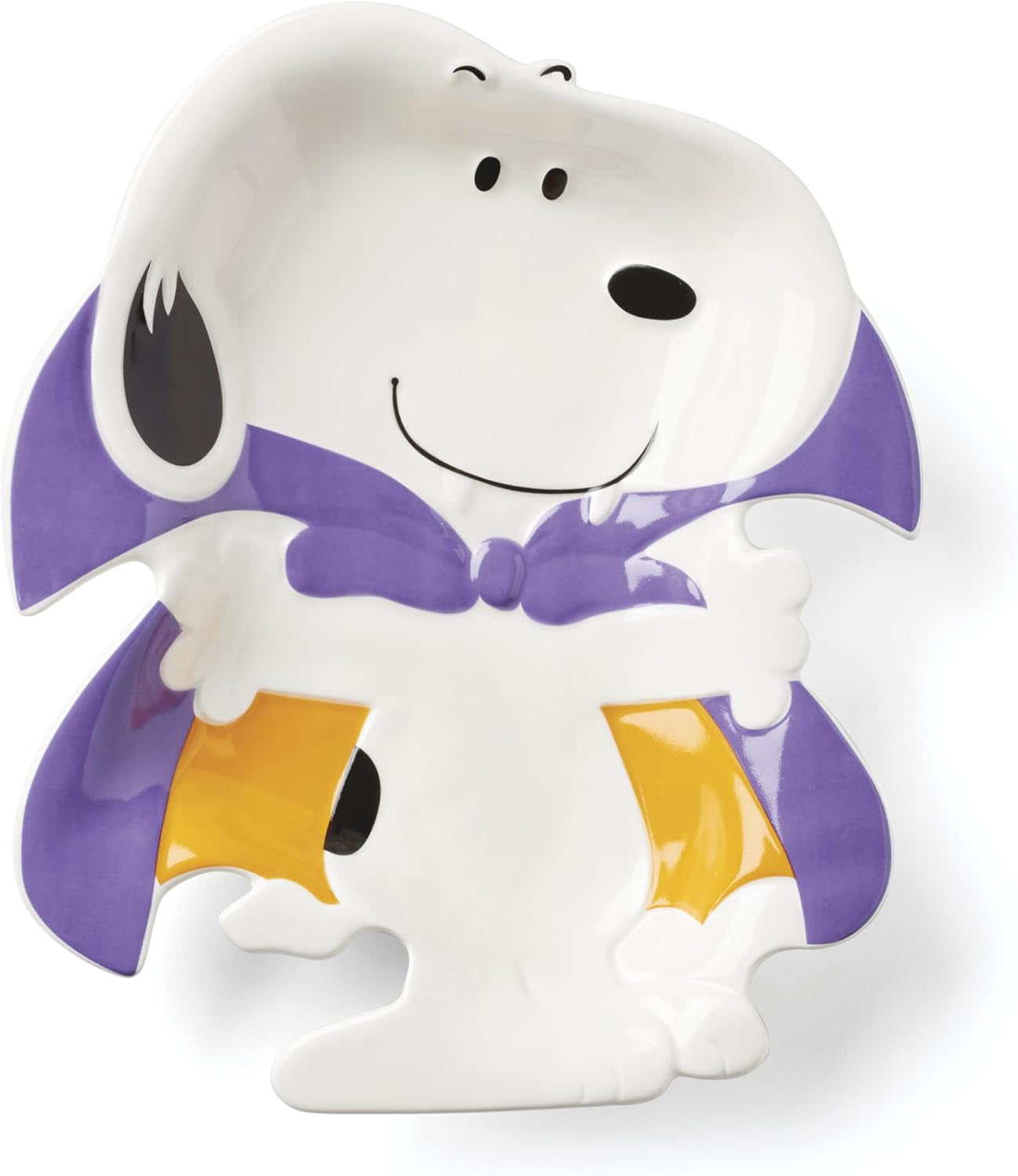 Great Pumpkin Halloween Accent Plates, Appetizer Plate Set for 4 | Porcelain, Hand Wash Recommended | Also Great as a Halloween Dessert Plate for Salad or Bread, Salad Plates