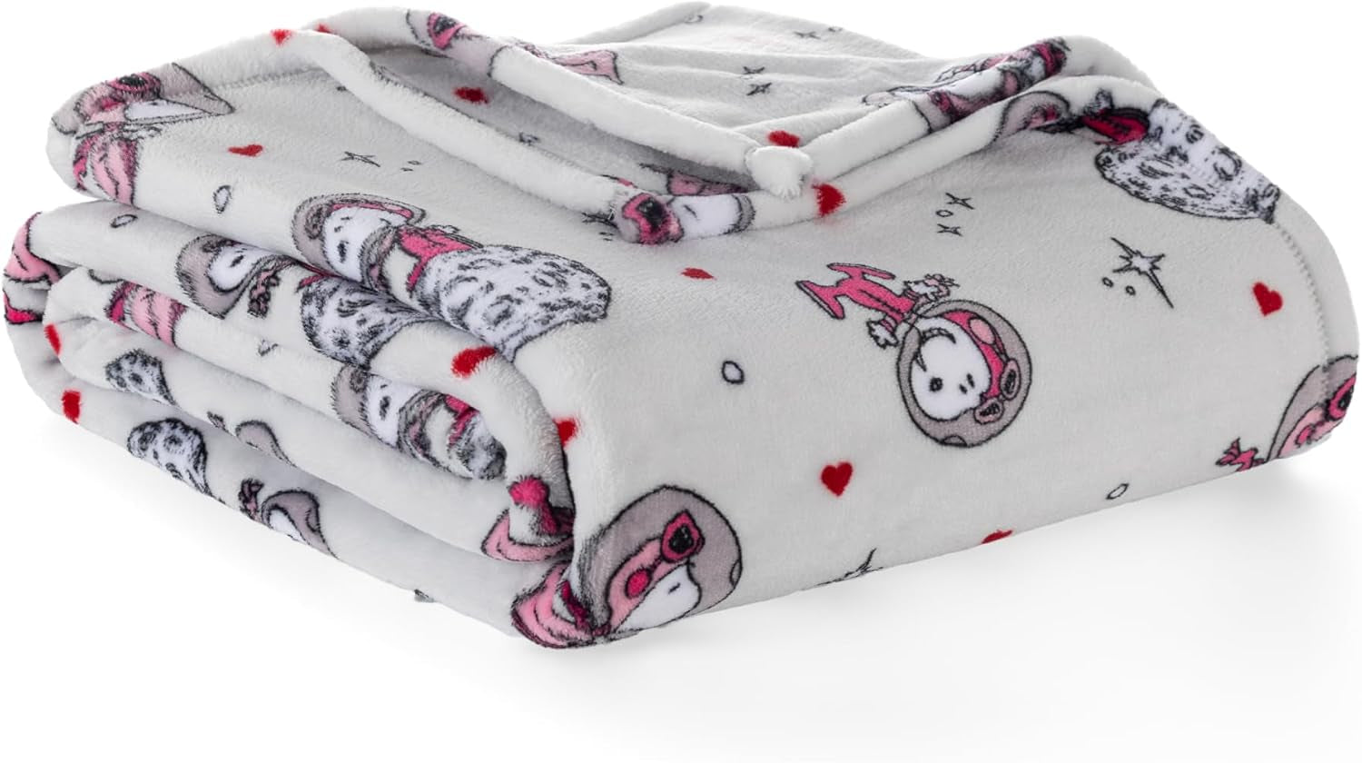 Peanuts® Velvetloft® Cute Character Snoopy Plush Throw Blanket,Snoopy and Woodstock Fall Birds & Leafs Orange,Throw 55 in X 70 in (Official Peanuts® Product)