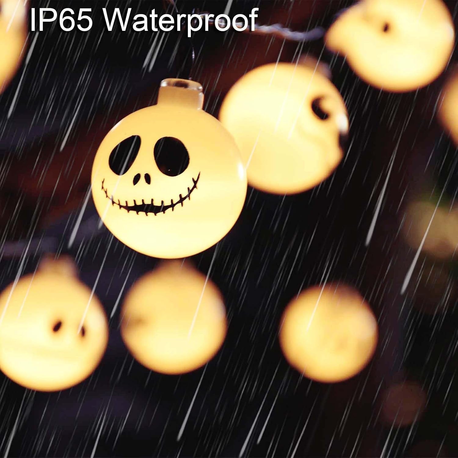 20 LED Battery Operated Halloween Lights for Nightmare Christmas Decorations, Battery Outdoor Lights for Indoor Outdoor Decorations Home, Bedroom, Patio, Balcony,Halloween Party (8 Modes)