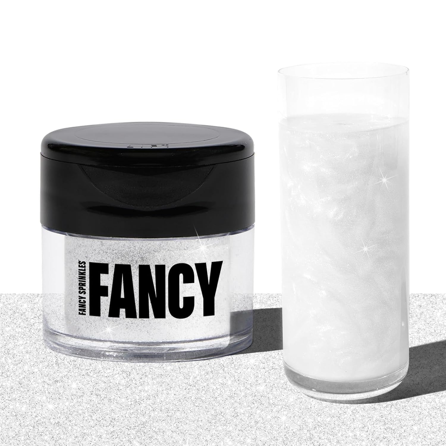 Madame Claus Edible Glitter Set 3 Jars 4Gm Each | Ruby Red, Diamond White & Emerald Green | for Drinks, Cocktails & Cake Decorating | Vegan, Gluten Free | Christmas Gift