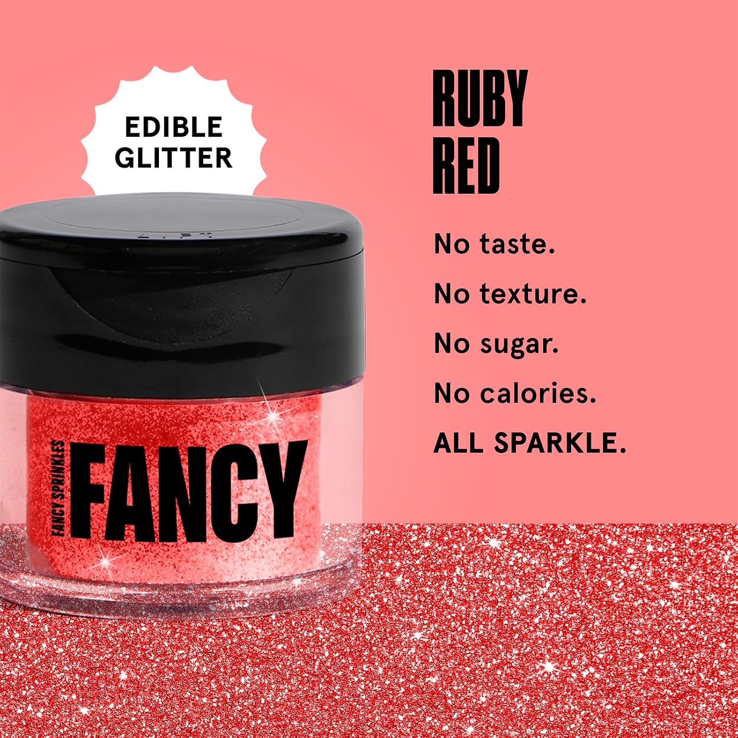 Madame Claus Edible Glitter Set 3 Jars 4Gm Each | Ruby Red, Diamond White & Emerald Green | for Drinks, Cocktails & Cake Decorating | Vegan, Gluten Free | Christmas Gift