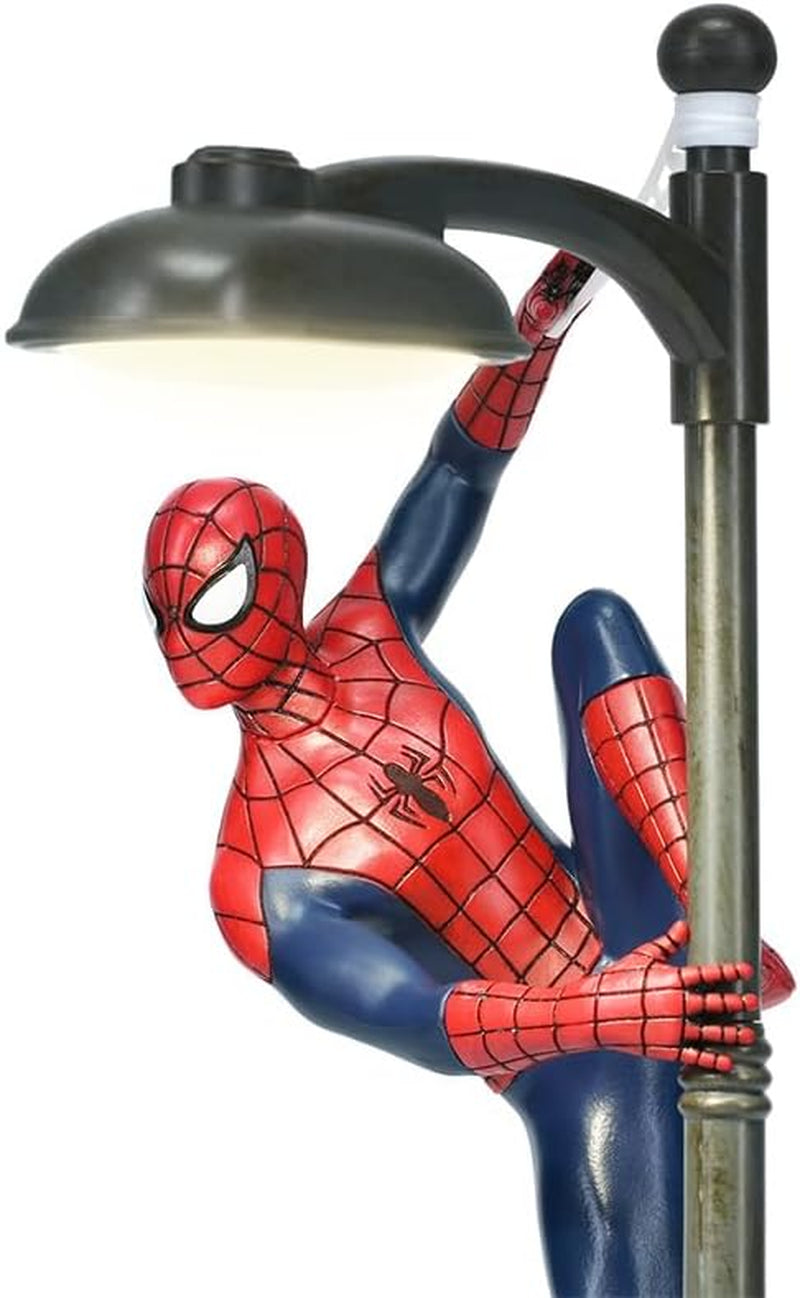 Spiderman Desk Lamp - Officially Licensed Disney Table Light, Marvel Streetlight Spider Man Spotlight, Gift for Multiverse Fans