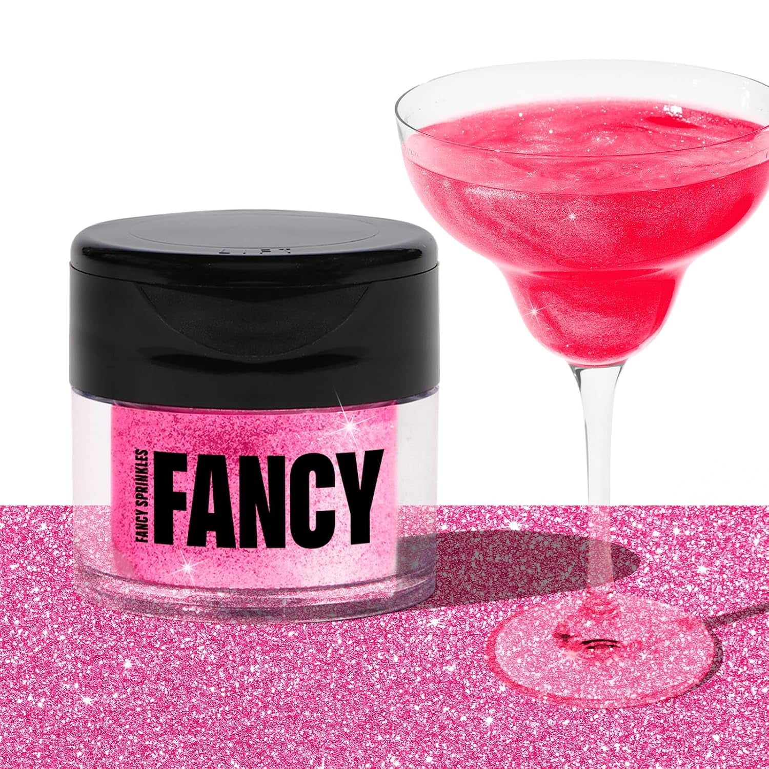 Madame Claus Edible Glitter Set 3 Jars 4Gm Each | Ruby Red, Diamond White & Emerald Green | for Drinks, Cocktails & Cake Decorating | Vegan, Gluten Free | Christmas Gift