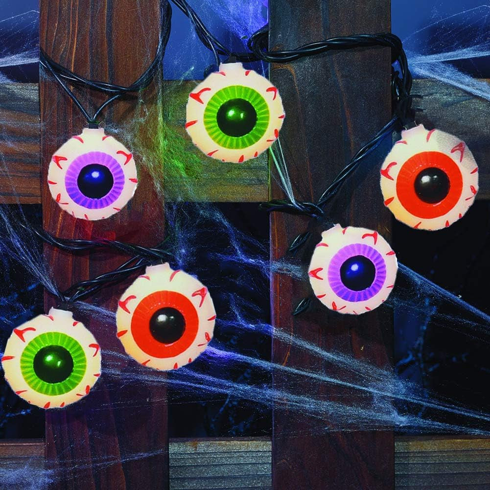 Spook up your space with our 8.5Ft Halloween Eyeball String Lights! 🎃👀 Perfect for parties, celebrations, and festive decor! #HalloweenVibes #StringLights