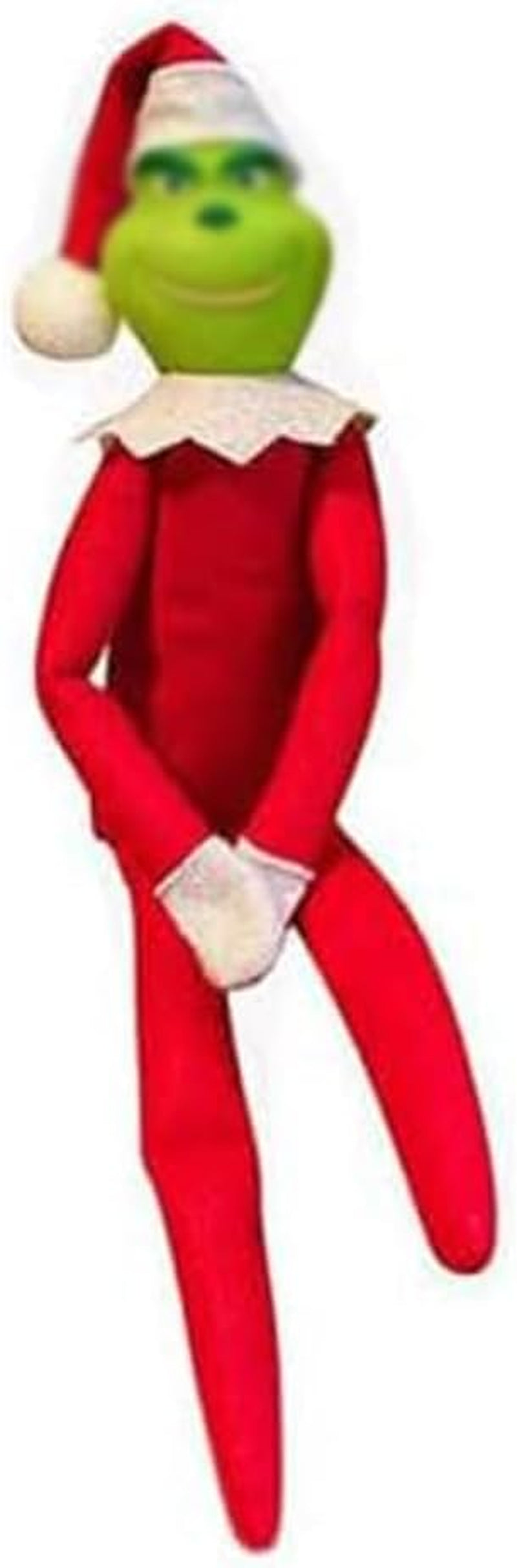 Christmas Elf Plush Doll - Red and Green Elves for Home Decoration, Xmas Ornaments Tabletop Home Office Decor, Fun Toys Gifts and Christmas Decorations (Green)