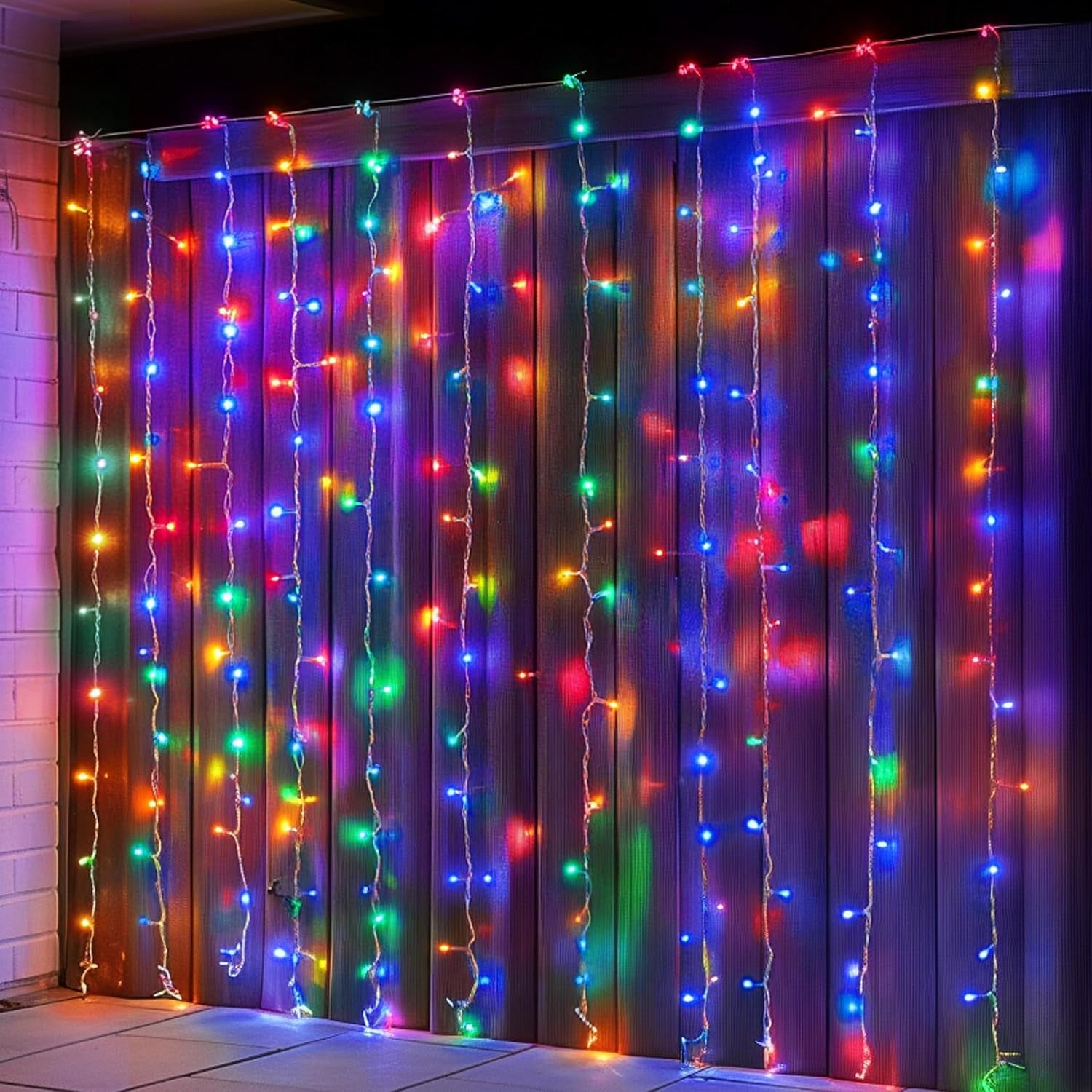 Smart Curtain Lights, 400LED 6.6FT X 6.6FT Color Changing Halloween Christmas Lights with Remote & APP, Dynamic DIY Fairy String Lights for Indoor Outdoor Bedroom Decorations